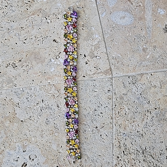 Charles Winston for JTV Sterling Silver & Bella Luce Gemstone Bracelet - Picture 10 of 16